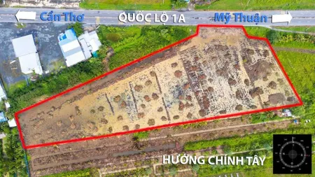 Bán gần 1.5 ha đất ngay khu trung tâm tam giác ql1a và võ văn kiệt, p. trường an, tp. vĩnh long