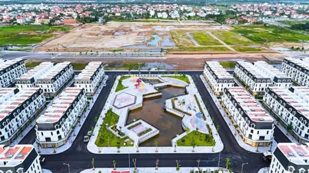 Siêu phẩm cực hiếm shophouse view hồ hoàng huy new city s 79.75 m2, 4 tầng, hướng nam chỉ 15 tỷ