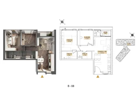 Còn duy nhất căn 67,8m2(2pn, 2wc) giá 5,8 tỷ tại tháp đôi kepler land mỗ lao l/h 0979 614 ***