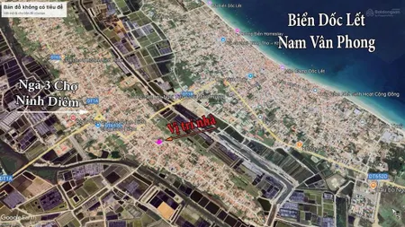 Bán đất kèm nhà ngay chợ ninh diêm, ninh hòa, khánh hòa