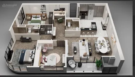 Bán căn hộ 3pn, 2wc kính cong tại toà a1 lumiere smart city, 10,62 tỷ, 112m2, tây mỗ, nam từ liêm