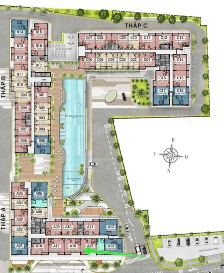 Cần bán căn hộ 1 phòng ngủ, view công view mát mẻ tháp b giá chỉ 3,250 tỷ