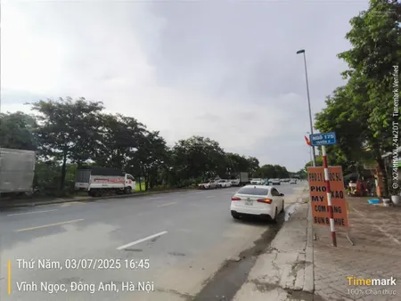 Đường ô tô, đất ngọc chi, vĩnh ngọc (xã vĩnh thanh) 50m2, mt 4.3m, giá 5.5 tỷ