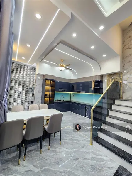 Bán nhà 2 mặt tiền hoàn công, full nội thất, 4 phòng ngủ, p.bình chuẩn, tp.thuận an