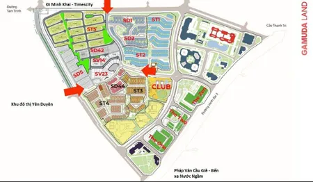 Cần bán liền kề góc đầu hồi gamuda, 180m2, nguyên bản cđt, giá 52 tỷ