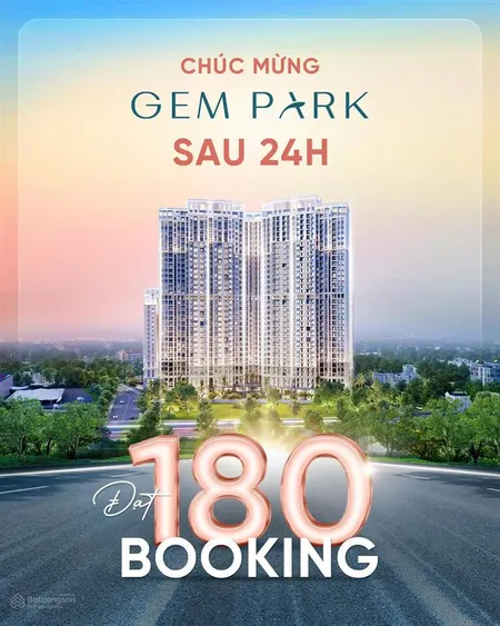Bán và nhận booking mới dự án gem park, cơ hội sở không gian sống đẳng cấp