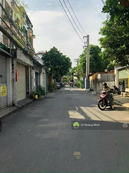 Lô đất có nhà shr 4m x 25m. 95m2 mặt tiền đường tân thới hiệp 14