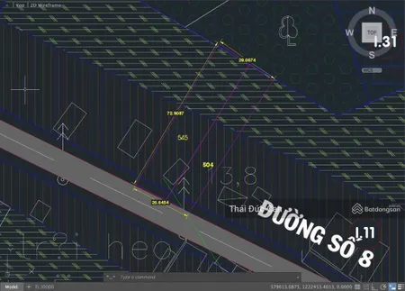 Bán đất mt đỗ đăng tuyển nhuận đức củ chi. dt 15x72m = 1132m2 có 964m2 thổ cư