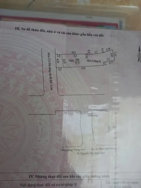 bán căn nhà trục chính hẻm 112, nguyễn thị minh khai, diện tích 71,1m2, giá bán 2,9 tỷ