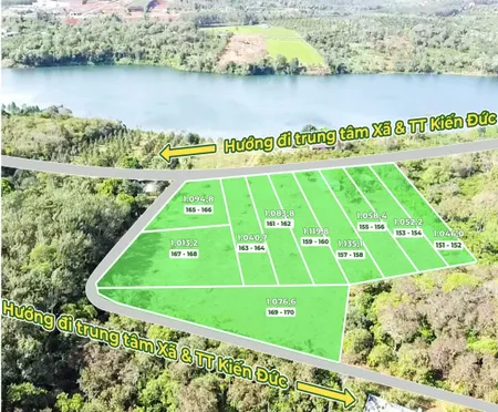 Đất thổ cư view hồ lớn cực mát, 2 mặt tiền đường 1 mặt 59mét và 1 mặt 10.44m đường bê tông 850TRIỆU/1094,8m2(120m2 thổ cư) ☎️0938.60.9098