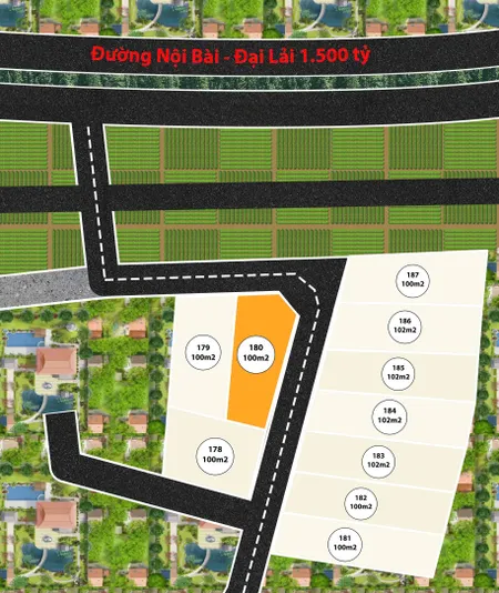 Bán đất 180m² ngang 8m giá 4.23 tỷ Xã Kim Anh