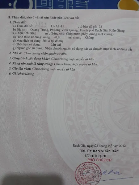 Bán đất nhánh Quang Trung - Khu giáo viên Ngô Sỹ Liên (Lô A1)