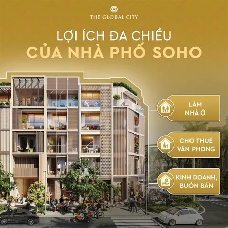 Chính thức nhận booking khu nhà phố soho dự án the global city