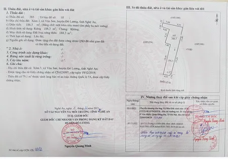 BÁN CĂN NHÀ MẶT ĐƯỜNG QL7A TẠI ĐÔ LƯƠNG, NGHỆ AN