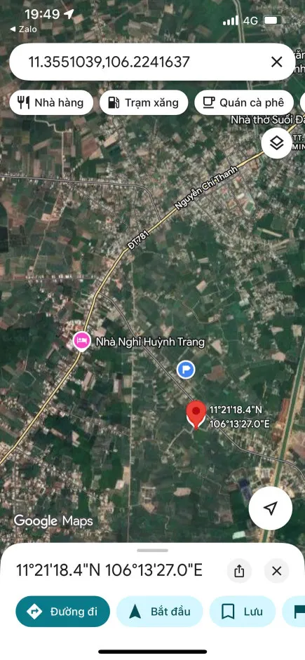 Bán đất 182m² giá 429 triệu Xã Dương Minh Châu