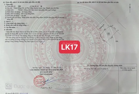 Chính chủ gửi bán lô góc 3 mặt tiền tại đồng vỡ phú mãn quốc oai diện tích 78.5 giá chỉ nhỉnh 2 tỉ