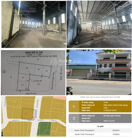 Cần bán kho nhà xưởng cách chợ xuân thới thượng 1km. 0913 773 *** (nhi)