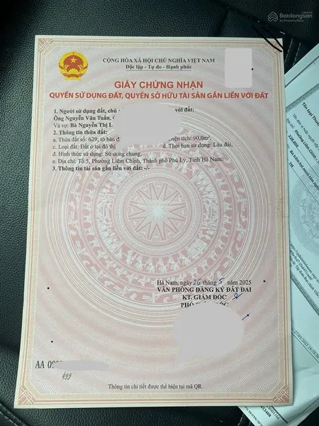 Cần bán gấp đất lô đất tiềm năng tổ 5, phường liêm chính