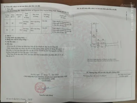 Bán mảnh đất thôn xưởng, nguyên khê. sát đường lê hữu tựu, ngõ 3m ô tô vào thoải mái mà chỉ 55tr/m2