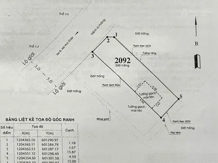 Bán đất ođt đường thạnh xuân 38 (kdc vạn xuân), q.12 71m (4,5 x 15,87) đường 6m