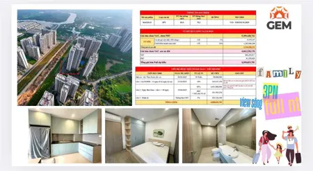 3pn view sông tầng cao full nội thất origami mua từ cdt giá all in 4.5 tỷ