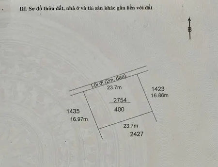 Bán đất 400m² ngang 24m giá 1.2 tỷ Xã Mỹ Thạnh