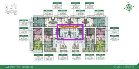 Sẵn ch 3pn 106m2 view trực diện côngviên xanh mát, thiết kế hợp lý, sở hữu lâu dài, 65tr/m2(đã vat)