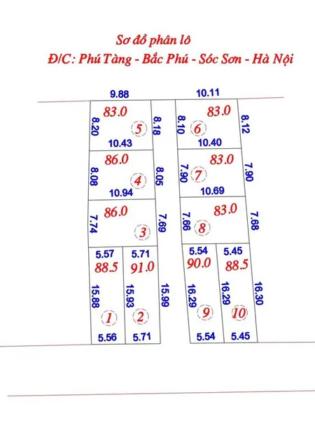 Mở bán phân lô tại bắc phú sóc sơn hà nội giá f0 chỉ hơn 1 tỷ