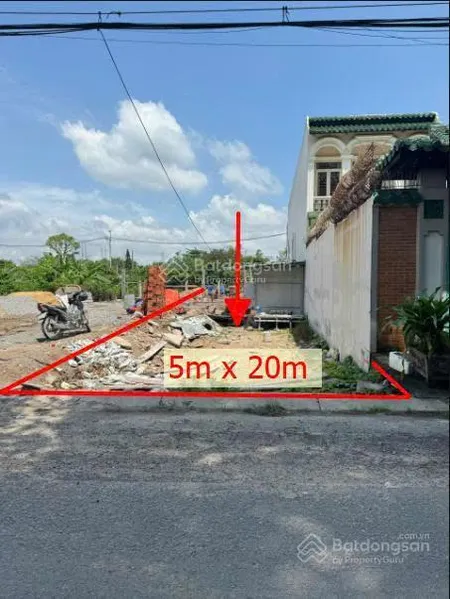 Chính chủ gửi bán gấp đất shr 5mx20m mặt tiền đường 1/ lê lợi đường tân hiệp 16, tân hiệp, hóc môn