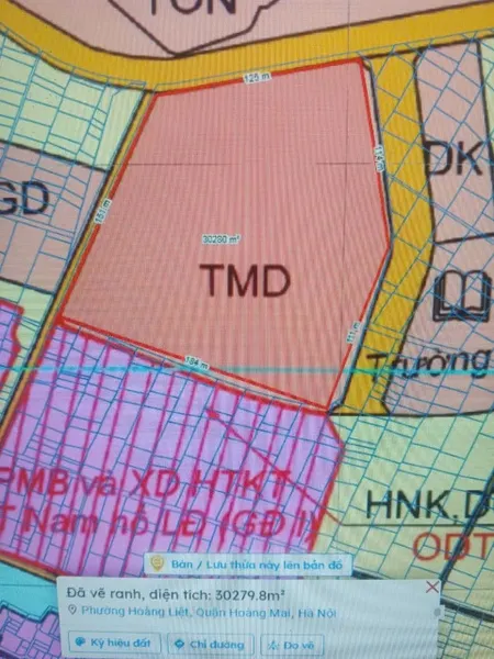 CHO THUÊ 30.000m2 ĐẤT MẶT PHỐ LINH ĐƯỜNG, HOÀNG MAI - phù hợp làm sân thể thao, bãi...