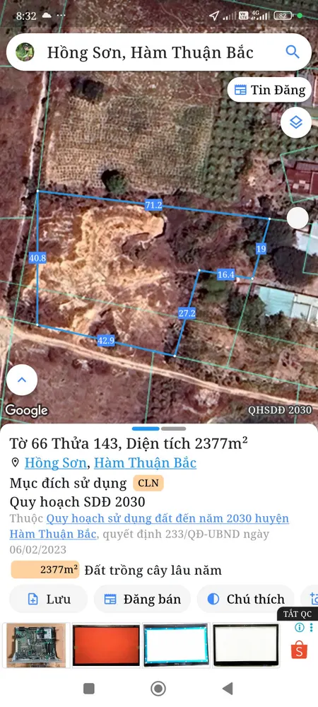 Bán đất 2376m² Xã Hồng Sơn
