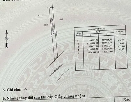Ngang 10m sâu 128m đường Hồ Chí Minh, Thanh Phước, Gò Dầu