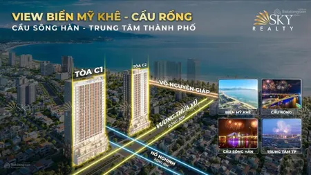 Hot! căn studio 34.2m2 tầng cao view biển đà nẵng dự án sun costa residence, cách biển chỉ 250m.