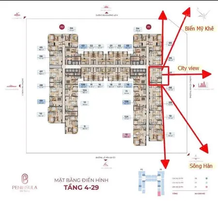 Siêu phẩm tầng cao! căn hộ hạng sang 2pn peninsula da nangview pháo hoafull nội thấtsổ lâu dài
