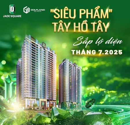Chính thức mở bán căn hộ jade square, tây hồ tây. hỗ trợ vay tối đa 80%gtch. ck 12% khi tts