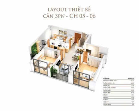 Bán căn hộ 3pn chung cư khai sơn dt 102m² giá chỉ 6,1 tỷ chính chủ sang tên nhanh, nhà vừa bàn giao