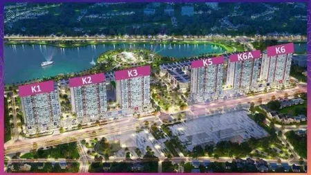 Bán thuê căn hộ chung cư dự án khai sơn city, tầng cao đẹp dt 89,5m có 2 ngủ 2 wc, 2 ban công