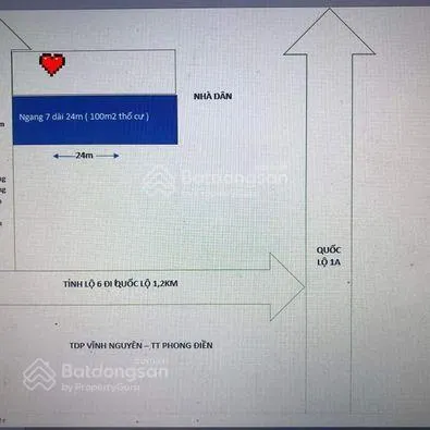 Chính chủ cần bán lỗ lô đất 170m2, tt phong điền, huế giảm lỗ còn 499 triệu