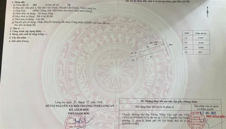 Cần bán 169m2 thổ cư 100% tại khối 3 thị trấn cần giuộc, đường xe tải, giá 2.35 tỷ, 0984 459 ***