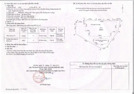 Bán kho, nhà xưởng tại kcn quang minh, 65 tỷ vnd, 9000 m2