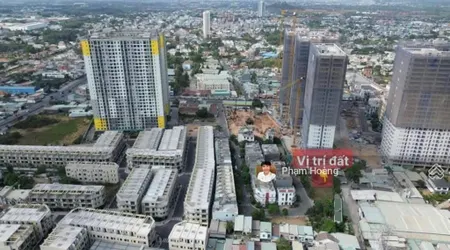 Bán gấp lô đất đường thống nhất, cụm chung cư bcons, 66,4m2, giá 4ty450 tại tp dĩ an, bình dương