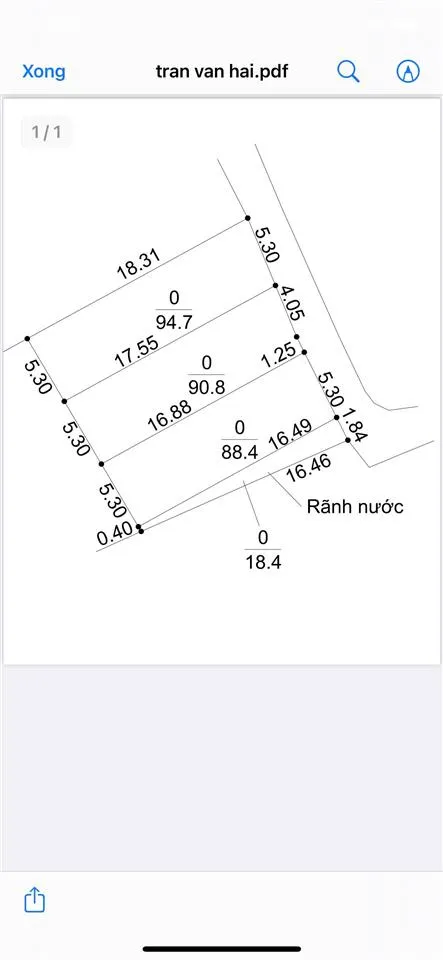 288m2 full thổ cư dành cho nhà đầu tư chia 3 lô không mất tý ngõ nào giá 14,5tr/m2