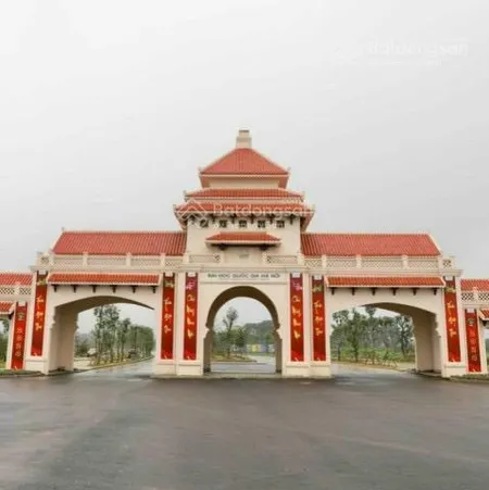 22tr/m2 sở hữu ngay lô đất nền hàng hiệu 2 mặt tiền nằm đối diện cổng chính đhqg hn tại hoà lạc