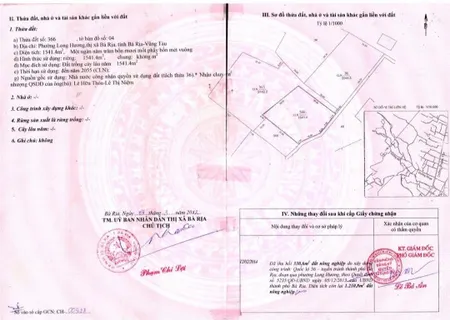 Bán đất 1541m² ngang 38m giá 19.7 tỷ Phường Long Hương