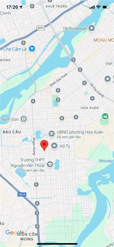 Bán lô góc 2 mt đất đường huỳnh xuân nhị hoà xuân cẩm lệ. ngay trường học, giá 7 tỷ 3 tl