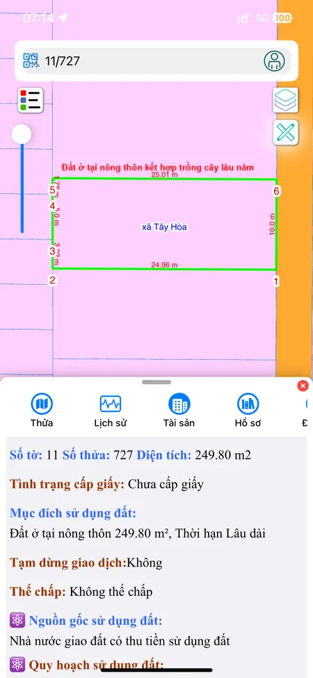 Mình chủ cần bán đất 10x25 thổ cư toàn bộ