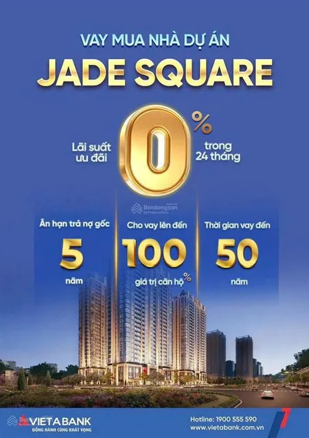 Căn hộ cao cấp jade square phạm văn đồng 23pn giá 6.x tỷ, kí trực tiếp cđt htls 0% 24t 70% gtch