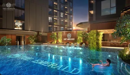 Căn 1pn + giá tốt nhất dự án emerald 68 view hồ bơi cực đẹp đa dạng tầng đầu tư vốn 560 triệu