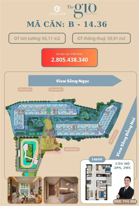 Không mua đây, mua đâu? căn hộ giáp sông đối diện ga metro giá 42 triệu/m2 trả góp 1%/tháng?!