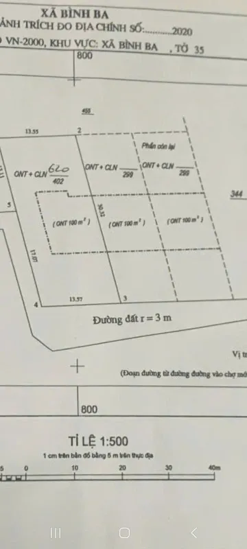 Bán đất 402m² ngang 12m giá 1.23 tỷ Xã Ngãi Giao